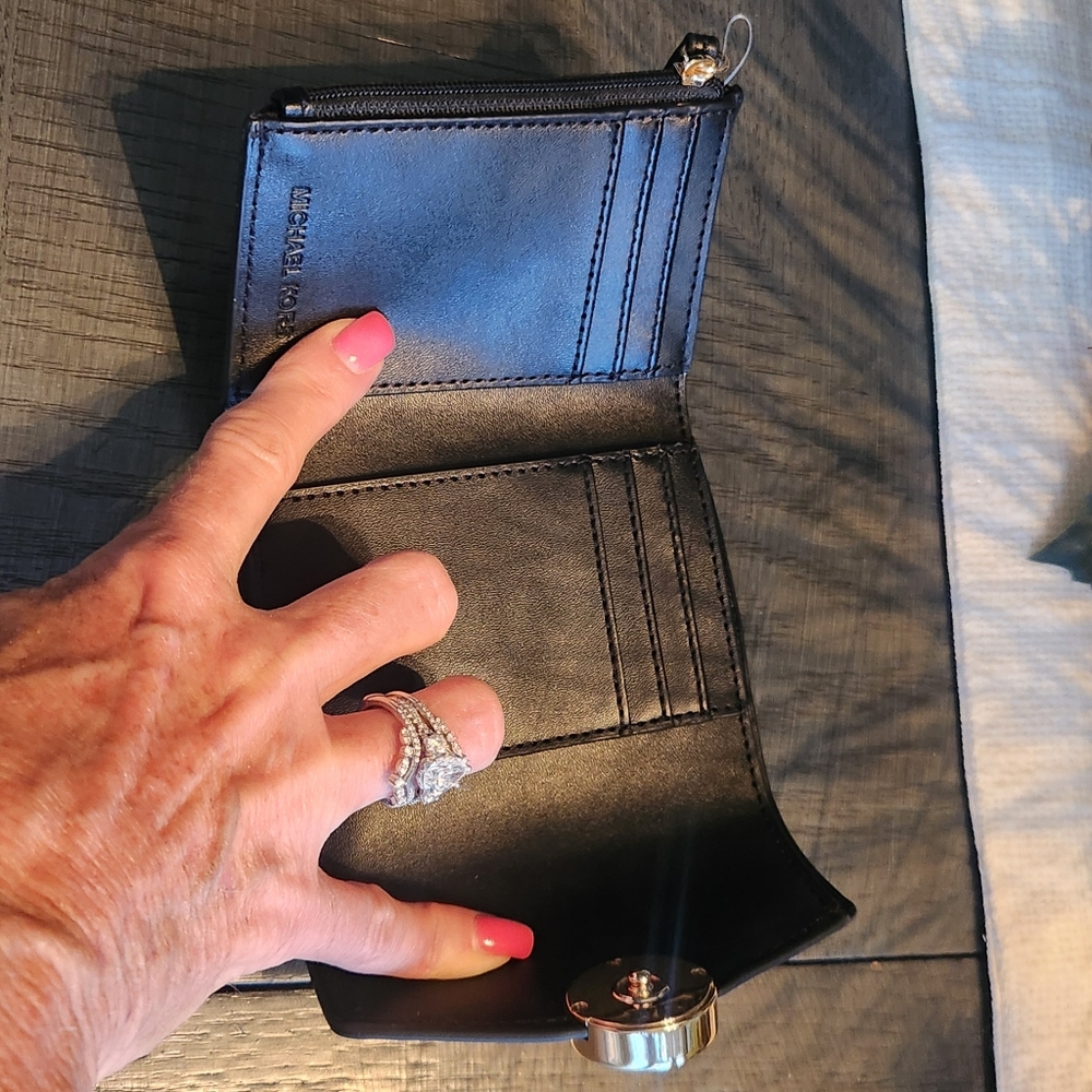 Michael Kors Black and White Zebra Calfhair Wallet - Picture 5 of 5